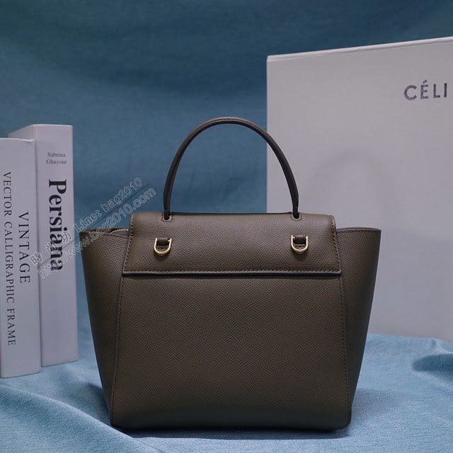 Celine女包 賽琳掌紋牛皮小號手提包 Celine belt bag鯰魚包 189003  slyd2032